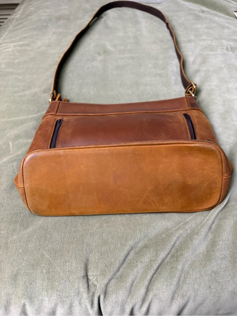 Lady Conceal Leather Crossbody Bag Purse Lots of Pockets Everyday Style #OSP